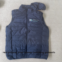 Gilet mat en duvet de canard personnalisé pour homme, léger et pliable, pour veste d'hiver, sans manches, avec doublure matelassée en duvet