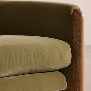 Muebles de lujo privados hechos a medida, sillón decorativo <span class=keywords><strong>tapizado</strong></span> en terciopelo Lichen para sala de estar moderna. - Product Image 5