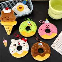 Mini Food Knuffel Schattige Kleine Gevulde Speelgoed Sleutelhanger Auto Sleutelhanger Sleutelhangers