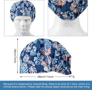 Gorro <span class=keywords><strong>de</strong></span> trabajo médico con diseño impreso personalizado, gorro <span class=keywords><strong>de</strong></span> <span class=keywords><strong>cirujano</strong></span> personalizable con opciones <span class=keywords><strong>de</strong></span> bordado personalizado, gorro <span class=keywords><strong>de</strong></span> enfermería - Product Image 3
