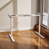 Cadre de bureau debout à double moteur à 3 segments avec verrouillage enfant Ergonomique, réglable en hauteur motorisé