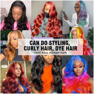 Cơ thể Trinh Nữ sóng HD Phía trước tóc giả cho phụ nữ da đen, chồn Brazil phần mở rộng tóc & Tóc giả Bob, Bán Buôn Tóc Giả 100 tóc con người nhà cung cấp - Product Image 5