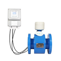 Pemisah flowmeter elektromagnetik pemancar cerdas saluran air cairan limbah pengukur aliran digital DN50/80/100