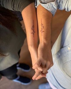 Adesivo del tatuaggio del corpo temporaneo impermeabile popolare disegno del battito del cuore a buon mercato del braccio di erbe del corpo di trasferimento temporaneo del tatuaggio adesivo del tatuaggio - Product Image 1