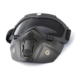 Masque de moto Harley, lunettes de ski, cross-country, rétro, anti-sable, lunettes tactiques de moto, cadre en TPU, sans verres - Product Image 2