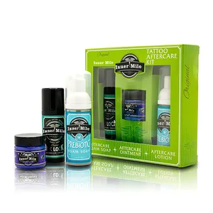 Kit de hidratante para tatuagem, creme de tatuagem para reparação e cura de pele, melhora da cor, cuidado com a tatuagem