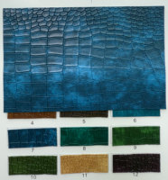 Vente en gros Cuir artificiel en PVC à motifs crocodile gaufré Cuir synthétique imperméable pour sacs à main Chaussures Vêtements