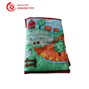 Produits de vente chaude OEM Livres en tissu pour animaux de ferme Prévention de la destruction Livre éducatif pour bébé Jouets intelligents en peluche - Product Image 4