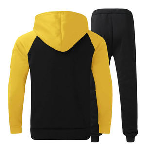 Ensembles de vêtements d'extérieur personnalisés pour hommes Survêtement tricoté de bonne qualité Sweatshirts à capuche confortables Ensemble deux pièces - Product Image 2