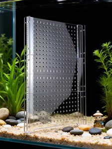 Panneau de séparation en acrylique transparent pour aquarium avec ventouses, n'altère pas la présentation, pour accessoires pour animaux de compagnie et marché de l'aquaculture - Product Image 3