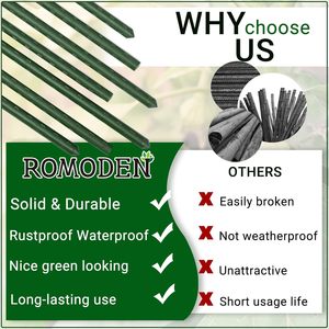 <span class=keywords><strong>Piquets</strong></span> <span class=keywords><strong>de</strong></span> jardin <span class=keywords><strong>de</strong></span> style tube <span class=keywords><strong>de</strong></span> 48 pouces, 50 pièces, <span class=keywords><strong>en</strong></span> acier allié recouvert <span class=keywords><strong>de</strong></span> plastique, pour soutenir les plantes grimpantes <span class=keywords><strong>en</strong></span> croissance, <span class=keywords><strong>piquets</strong></span> pour <span class=keywords><strong>tomates</strong></span> - Product Image 6