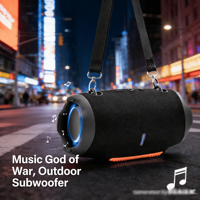 Altavoz XTRMM4, Altavoz Bluetooth Impermeable, Mini Altavoz Portátil para Fiestas, Subwoofer Portátil con Batería