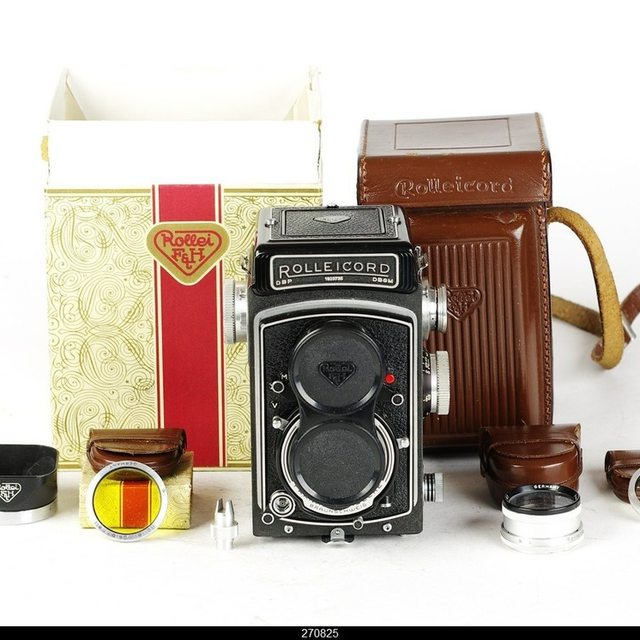 Brand New and Original Rolleicord TLR 6x6 Xenar 3.5 F=75mm W12 Box Casse Shade One-year Warranty