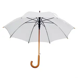 Dimanche Offre Spéciale Haute Qualité Blanc Parapluie Parasol Parapluie Mariage