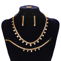 Accessoires de mariage élégants pendentif goutte d'eau déclaration Collier Simple Classique Ensemble de bijoux de mariée BN9068 Bijoux Femme Ensembl