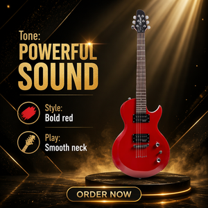 Guitare électrique Clevan en gros, 6 cordes, corps Terentang rouge brillant, micros HH, instruments de <span class=keywords><strong>musique</strong></span> pour <span class=keywords><strong>magasin</strong></span> de <span class=keywords><strong>musique</strong></span> - Product Image 6