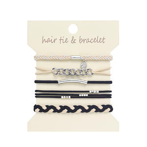 CLARMER Bohemian Ladies Hair Band 5-teiliges Set für Armband Retro Europäische und amerikanische Haarschmuck Schönes Geschenk Gummiband - Product Image 5