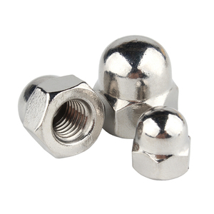 M10 M12 ASTM A193 A914 B8 B8M B8T ASTM A453 GR660 A286 18-8 Tuerca hexagonal de acero inoxidable Tuerca de tapa abovedada <span class=keywords><strong>Acron</strong></span> DIN1587 - Product Image 1