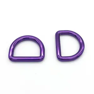 Custom Brass D Ring Buckle For Belt Colorful D Rings For Handbags Leather Bag Metal Rings And Accessories