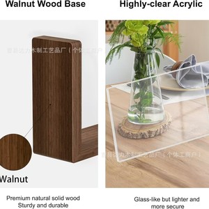 <b>Double</b> Sided Rotating Wooden <b>Photo</b> <b>Frame</b> 6.57x4.33in Rectangular Home Decor Picture <b>Frame</b> For Family <b>Photos</b> - Product Image 4