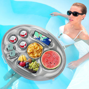 Flotador de bebida de gran capacidad personalizado de fábrica, taza flotante inflable, soporte para bebidas, barra flotante para la fiesta en la piscina de la playa - Product Image 2