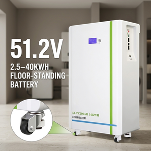 Batería de Almacenamiento de Energía Doméstica Todo en Uno Apilable de 15 kWh y 51.2 V con Ruedas, Sistema de Almacenamiento de Energía Solar LiFePO4, Batería de Litio de 30 kWh - Product Image 1