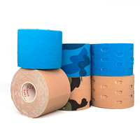 Bande de sport camouflage double sécurité 5cm x 5m, imperméable, pour soulager les douleurs musculaires et l'exercice, utilisable en cas d'allergies