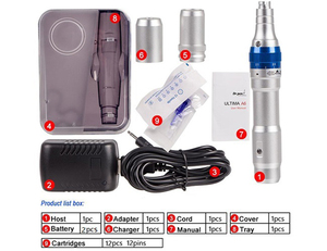 Ultima A6, stylo électrique sans fil pour micro-aiguilletage, machine de beauté pour éliminer les rides, rajeunissement de la peau, avec batterie rechargeable - Product Image 6