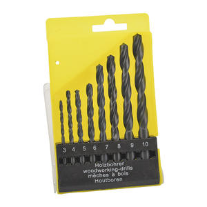 Manufacturer Custom Black High-Speed Steel Straight Shank <b>Woodworking</b> Drill Bit Set Electric Drill <b>Tools</b> - Product Image 1