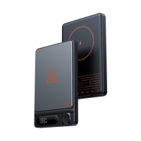 Batterie externe compacte ultra-fine 5000 mAh à chargement rapide magnétique sans fil, compatible avec les téléphones mobiles, promotion sérigraphiée