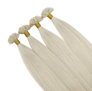 Extensions de <span class=keywords><strong>cheveux</strong></span> humains à pointe plate, blond <span class=keywords><strong>froid</strong></span> et blond chaud, extensions à pointe kératine, pleines de la racine aux pointes - Product Image 2