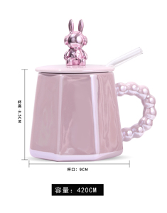 Regalos Creativos para Recuerdos de Fiesta de Bodas, Juego de Tazas para Leche y Agua con Tapas y Cucharas, Taza de Café con Pajita - Product Image 6