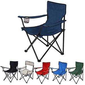 Chaise pliante ZGBROTHERS en fer et tissu Oxford pour l'extérieur - Durable, portable et légère pour le camping et le jardin - Product Image 1