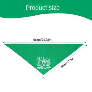 Écharpe <span class=keywords><strong>pour</strong></span> <span class=keywords><strong>chien</strong></span> en polyester à thème de Noël d'hiver, tendance écologique transfrontalière, triangle <span class=keywords><strong>pour</strong></span> animaux de compagnie sur la <span class=keywords><strong>liste</strong></span> des rebelles - Product Image 2