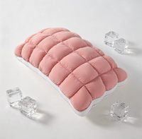 Oreiller en soie glacée ultra-doux et cireux, avec noyau en nylon et élasthanne pour un sommeil profond et une sensation de fraîcheur, modèle Ananas