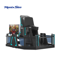 Renixsim Commercial Entertainment Game Center 9D Arcade Machine Dynamic VR Gaming Flight Simulator