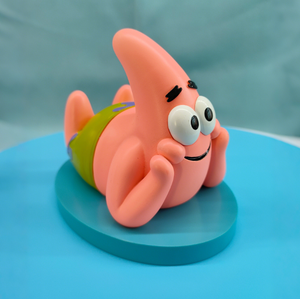 Figurine d'action en résine <span class=keywords><strong>Patrick</strong></span> Star, écologique, peinte à la main, style anime, avec un sourire amusant, pour décoration et collection, vente en gros - Product Image 1