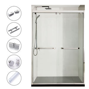 200Mm di spaziatura <span class=keywords><strong>con</strong></span> foro D tipo singola maniglia porta doccia in lega di zinco a forma di D da bagno maniglia porta scorrevole in vetro - Product Image 6