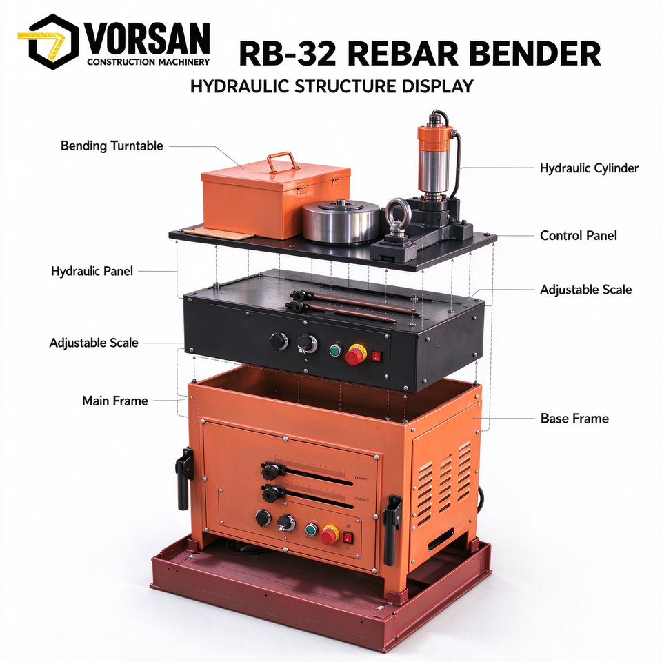 Hydraulic Rebar Bending Machine Steel Bar Bender Equipment for ...