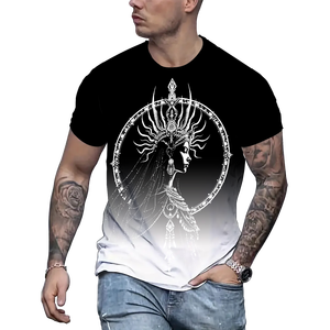 2025 Nhất Ưu đãi Mới In Kỹ Thuật Số Người Đàn Ông Của Mùa Hè T-Shirt Bán Hàng Trực Tuyến Châu Âu Huyền Thoại Phong Cách - Product Image 1