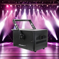 Luz Láser LED RGB de 15W con Animación IP65, Control DMX512, Control por Voz, Luces de Escenario con Patrones para KTV, Bares, Discotecas