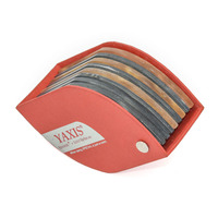 Coffret Cadeau Écologique Rigide Courbé Personnalisé avec Sous-Verres en Ardoise Premium, Boîte Rigide Rouge à Fermeture Magnétique, Lamination Mate, pour Entreprises