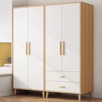Armoire de chambre moderne de luxe en bois massif, pliable et portable, grande capacité, design écologique pour la maison et l'appartement