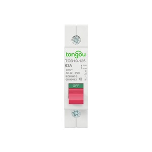 Interruptor de Aislamiento 1P 63A, Interruptor Principal TOD10-125 M310 - Product Image 3
