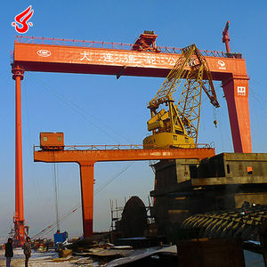 رافعة جالوت <span class=keywords><strong>Goliath</strong></span> مزدوجة الشعاع لبناء السفن مع علبة تروس تحمل المحرك ومكونات التروس - Product Image 6