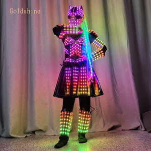 Traje de Robot LED para Mujer, Disfraz de <span class=keywords><strong>Guetta</strong></span> para Halloween, Actuaciones en Escenario, Disfraz con Zancos para Navidad, Año Nuevo, Fiestas de Año Nuevo Chino - Product Image 1