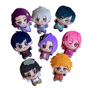 8 Diseños de Llaveros de Peluche Suaves de Anime Estilo Japonés con Personajes de <span class=keywords><strong>Manga</strong></span> como Isagi Yoichi y Bachira Meguru, Figura de Peluche de Dibujos Animados - Product Image 1