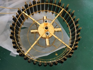 <span class=keywords><strong>Lampadario</strong></span> Moderno in Cristallo con Struttura Rotonda in Metallo Nero per <span class=keywords><strong>Tavolo</strong></span> da Pranzo - Product Image 6