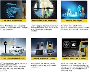 <span class=keywords><strong>SOUTH</strong></span> NS30 1'' Genauigkeit NS30 Vermessungsinstrument <span class=keywords><strong>South</strong></span> NS30 mit 1000 m reflektorloser Totalstation - Product Image 4