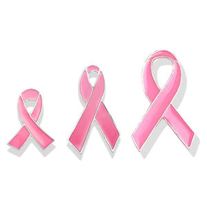 Sensibilisation au cancer du sein épinglettes ruban émail doux épingles insignes en alliage espoir ruban broche pour la reconnaissance de la charité événement <span class=keywords><strong>public</strong></span> - Product Image 1